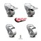 Service Caster 3 Inch Semi Steel Swivel Bolt Hole Caster Set with 2 Total Lock Brake SCC SCC-BHTTL20S314-SSS-2-S-2 - alternate 7